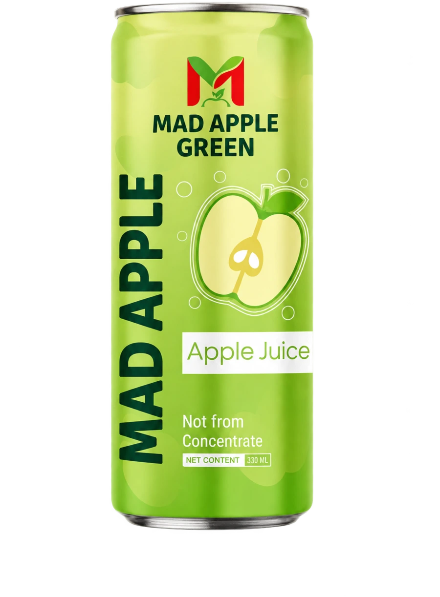 Mad Apple Green drink can